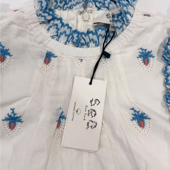 NWT Sea New York Renee Embroidered Strawberry Tank Top - Picture 2 of 8